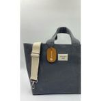 Mute Bag Classic Mumlu Kanvas Su Geçirmez Kadın Omuz El Çantası Lise ve Üniversite Okul Çantası(En:28 Boy:25) - 02 - Gri