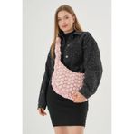 MUTE BAG Cluody Bag Pink Kapitone/Pembe Quilted Crossbody Çapraz Askılı Okul Çanta (BOY:27 EN:41 SAP:90) Pembe