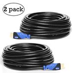 MutecPower Çok aşamalı kablo-High Speed HDMI kablo Ethernet – HDMI 1.4 a-, Full HD 3D ve audio Return Channel-[Spaeteste sürümü mevcuttur] SET/ 10 Meter 2 Stück BLH14T