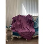 Muteks Sofline Kaymaz Tabanlı Tay Tüyü Çekyat, Koltuk, Kanepe Örtüsü(PEMBE RENK)(175X210CM) - 175 x 210 cm - Mor