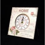 Mutfak › Ahşap Saatler › Saatler-mb Kare Home Temalı Duvar Saati-küçük-16*16*3 Cm