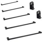 Mutfak Aksesuar Askı Borusu Set Siyah-120 cm