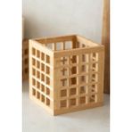 Mutfak Bambu Kare Modern Tasarımlı Kare Kaşıklık 13*13*15 cm - Ahşap