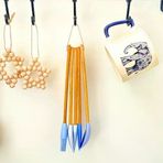 Mutfak Bambu Silikon Dayanıklı Kaşık Kepçe Takımı 5 Li Set Spatula & Fırça