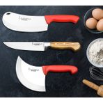 Mutfak Bıçak Seti Et Kıyma Ekmek Sebze Tavuk Pide Soğan Pizza Satır Börek Satır 3 Lü Set