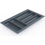 Mutfak Çekmece Içi Kaşıklık 29CM x 48CM (Yanlar ve Boydan 4cm Kesilebilir) Antrasit Gri - 1 Adet