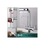 MUTFAK EVİYE BATARYASI DUAL FLOW ARITMA ÇIKIŞLI DUŞ ŞELALE 4 FONKSİYONLU SPİRALLİ İTHAL 7YIL GARANTİ