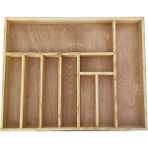 Mutfak Gereçleri Düzenleyici, Çekmece Organizer, 40X50CM Organizatör - Ahşap - Bej - Seçenek 1