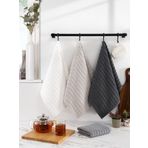 Mutfak Havlu Şal Seti 4 lü Ramla SoftLine Çizgili Dokuma Renkli 40x65 cm