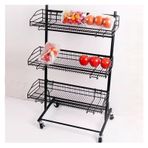 Mutfak için 3 Katlı Tekerlekli Depolama Arabası, Mobil Atıştırmalık Meyve Sebze Düzenleyici Tutucu Kiler/Ofis/Kasiyer Masası Önü, Çamaşır Odası Bakkal Rafı,Black 3 Layer-Small/60x36x107cm