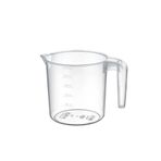 Mutfak Köşesi 1.5 Litre Şeffaf Maşrapa – Ölçülü Plastik Su, Sıvı ve Hamur Ölçeği (14×13 cm)