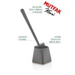 Mutfak Köşesi Antibakteriyel Silikon Uçlu Tuvalet Fırçası Seti - Tuvalet Ve Klozet Temizleme Fırçası