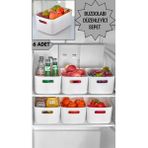 Mutfak Köşesi Freshbox 6 Adet Dolap Içi Düzenleyici Sepet Dekoratif Saklama Kutusu Banyo ve Mutfak Organizeri - 4 lt