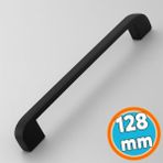 Mutfak Mobilya Çekmece Mutfak Dolap Dolabı Kulpları Kapak Kulbu 12.8 cm Kulp 128 mm Siyah Metal