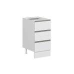 Mutfak Modül Hg_J Alt 3Ç Nray 45Cm Dolap Beyaz Beyaz Mdf