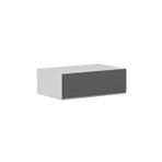 Mutfak Modül Hg_J Üst 1Yk 90-H30Cm Yuk Dolap Beyaz Antrasit Mdf