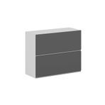 Mutfak Modül Hg_J Üst 2Yk1R 90-H72Cm Dolap Beyaz Antrasit Mdf