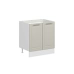 Mutfak Modül Mbr_C Alt 2K 80Cm Evye Dolap Beyaz Kumtaşı Mdf