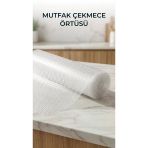 Mutfak Raf Çekmece İçin Şeffaf Pvc Koruyucu Örtü 45X300 Cm