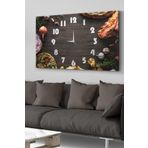 Mutfak Saatli Kanvas - Canvas Tablo