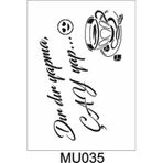 Mutfak Temalı Desenler Stencil Şablon (21x30) Mu-035