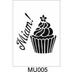 Mutfak Temalı Desenler Stencil Şablon (25x25) Mu-005