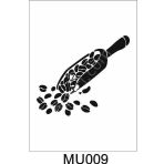Mutfak Temalı Desenler Stencil Şablon (25x25) Mu-009