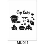 Mutfak Temalı Desenler Stencil Şablon (25x25) Mu-011