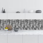 Mutfak Tezgah Arası Folyo Fayans Kaplama Folyosu Gri Arkaplan 60x200 Cm