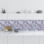 Mutfak Tezgah Arası Folyo Fayans Kaplama Folyosu İspanyol Seramik Desen 60x100 CM