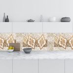 Mutfak Tezgah Arası Folyo Fayans Kaplama Folyosu Kahverengi Design 60x100 Cm