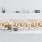 Mutfak Tezgah Arası Folyo Fayans Kaplama Folyosu Kahverengi Design 60x300 cm