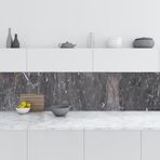 Mutfak Tezgah Arası Folyo Fayans Kaplama Folyosu Limestone Marble 60x500 cm
