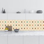 Mutfak Tezgah Arası Folyo Fayans Kaplama Folyosu Majolika Motif 4 60x300 Cm