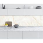 Mutfak Tezgah Arası Folyo Fayans Kaplama Folyosu Onyx Mermer 60x200 cm