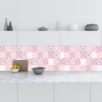 Mutfak Tezgah Arası Folyo Fayans Kaplama Folyosu Rustik Pembe 60x200 Cm