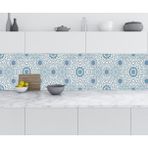 Mutfak Tezgah Arası Folyo Fayans Kaplama Folyosu Suluboya Arabic Design 60x400 cm