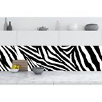 Mutfak Tezgah Arası Folyo Fayans Kaplama Folyosu Zebra Desen 60 x 400