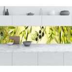 Mutfak Tezgah Arası Folyo Fayans Kaplama Folyosu Zeytin Dalı 60x100 cm
