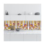 Mutfak Tezgah Arası Folyo Kaplama Folyosu 3D Flower 60X200 cm - 01 - Beyaz - Option-1