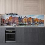 Mutfak Tezgah Arası Folyo Kaplama Folyosu Amsterdam 60X400 cm - 01 - Beyaz - Option-1