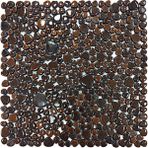 Mutfak Tezgah Arası, Havuz, Banyo, Sauna, Spa, Iç ve Dış Dekorasyonda Tüm Yüzeyler Için, Siyah Üzerine Püskürtme Sarı, Damla, 31.5X31.5CM. Fileli Cam Mozaik. (10 File Karo = 1 M2 Fiyatıdır ) - Mozaik ölçüleri: Mix. - File Karo ölçüsü: 31,5 x 31,5 cm