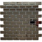 Mutfak Tezgah Arası, Iç ve Dekorasyonda Tüm Yüzeyler Için, 23X48 mm Gümüş Krom 30X30 cm. Fileli Kristal Cam Mozaik. ( 1 M2 Fiyatıdır )
