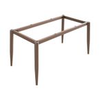 Mutfak ve Yemek Mobilyaları için Modern Metal Ayaklar Vantuzlu Sağlam Çerçeve + Mermer Cam ve Ahşap Üstlerle Uyumlu Vida 110 x 55 x 72 cm Kahverengi Renk