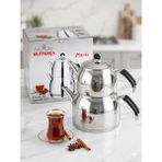 Mutfakça Paris Aile Boy 4 Parça Silikon Kulp Çaydanlık Takımı 1.45-2.90 Litre - Çelik
