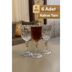Mutfiko 150 ml Lüks Ayaklı Cam Bardak – 6’lı Set | Kristal Görünümlü Sunum & Ikram Bardağı - 6 Adet