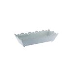 mutlu adım 12x31cm Metal Tepsi Saksı Dikdörtgen Sepet