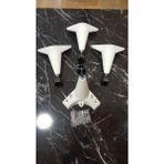 Mutlu Alışveriş Merkezi Tekerlekli Sihirli Sehpa Masa Ayağı 360 Derece Dönebilen 17 cm 4 Adet Söğüt. Vida Hediyeli!!! - BEYAZ