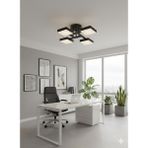 Mutlu Aydınlatma Modern LED Avize Ofis ,genç Odası , Mutfak, Salon - 4 - Siyah - Gün Işığı