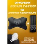 mutlu oto aksesuar Peugeot Yeni Logo Konfor Seti Yastık -Kemer